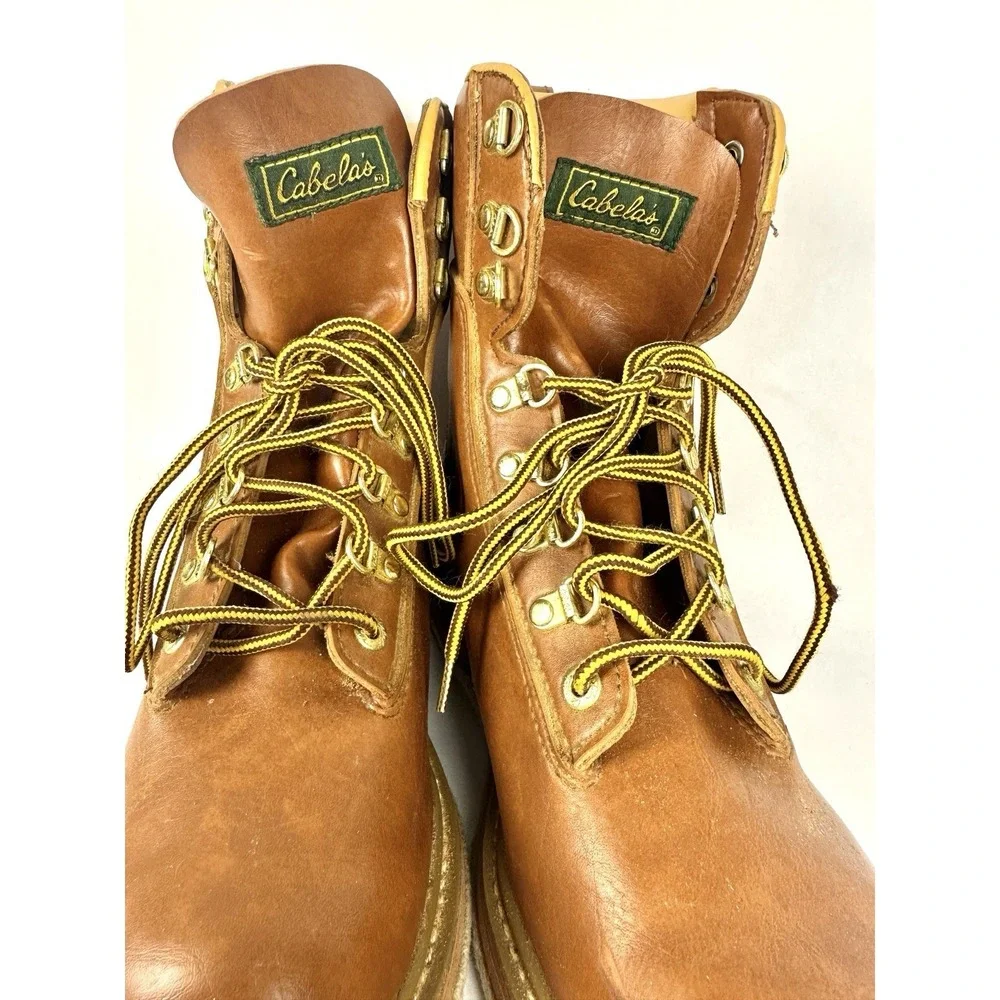 Cabela's Brown Felt Bottom Fly Fishing Wading Boots Mens Size 10